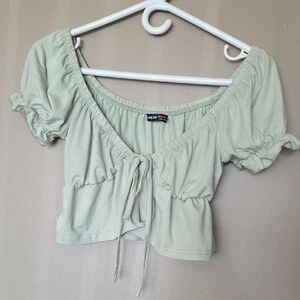 💥Buy2Get1Free💥Shein Soft Green Crop